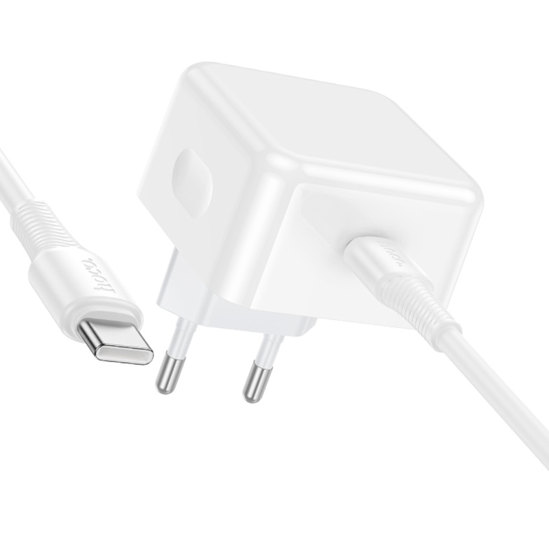 СЗУ Hoco C161A Speed PD40W (1USB-C) + кабель Type-C to Type-C на картинке №4