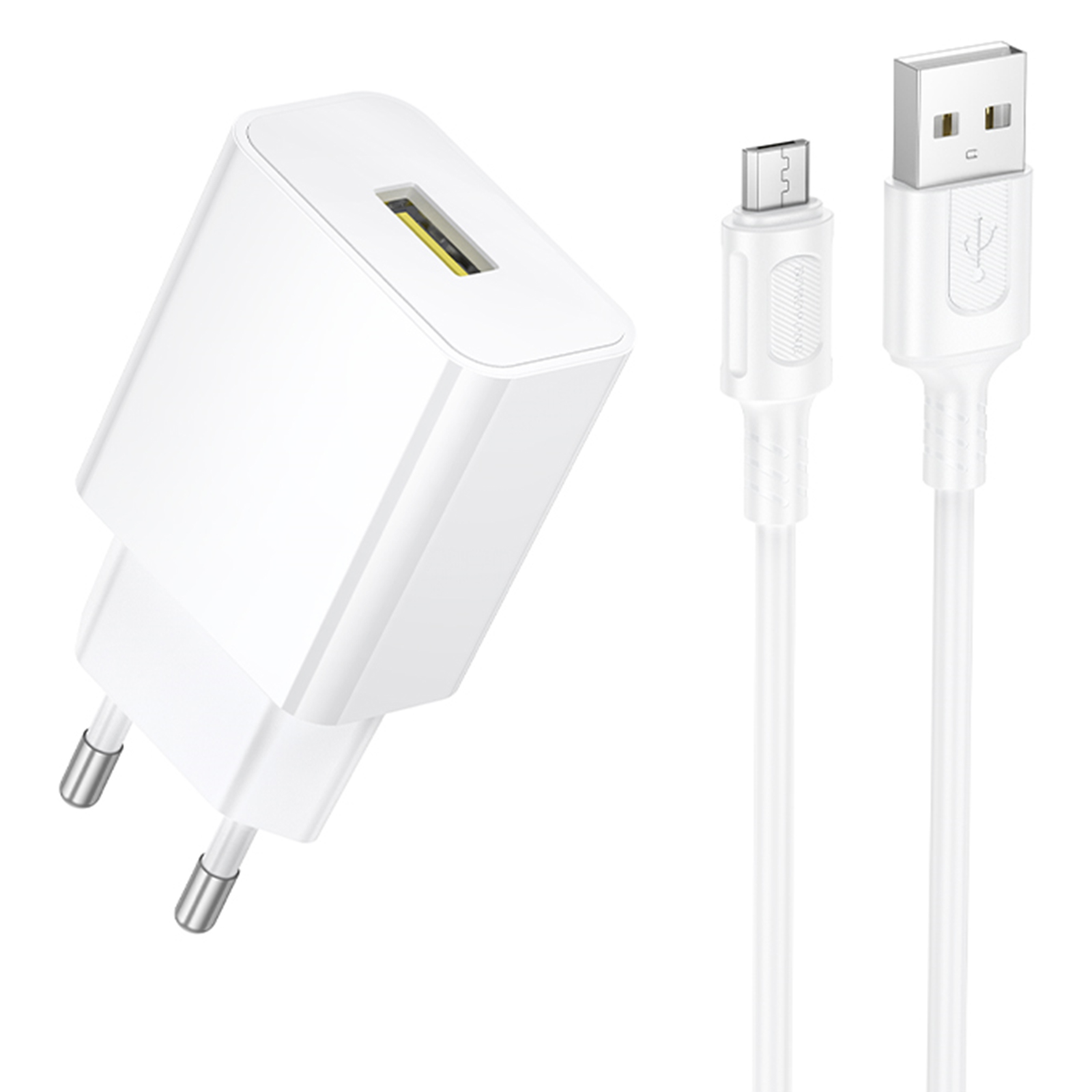 СЗУ Borofone BA111A Star QC3.0 (1USB-A) + кабель USB to MicroUSB, купить оптом с доставкой