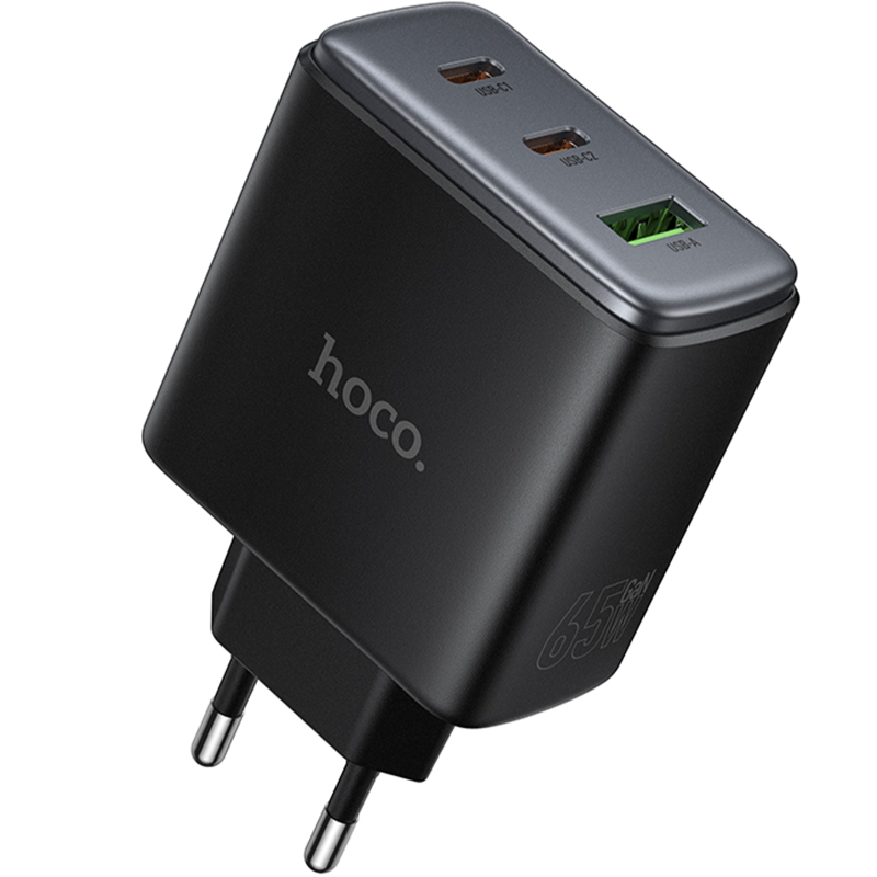 МЗП Hoco C160A Upgrade PD65W+QC3.0 (1USB-A/2C), купити оптом з доставкою