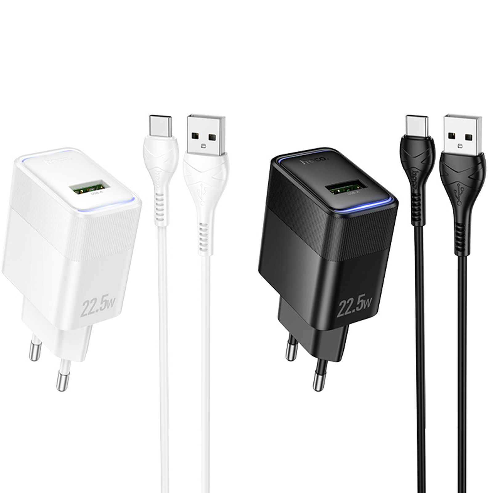 СЗУ Hoco CS111A Lounge PD22.5W (1USB-C) + кабель USB to Type-C, купить оптом с доставкой