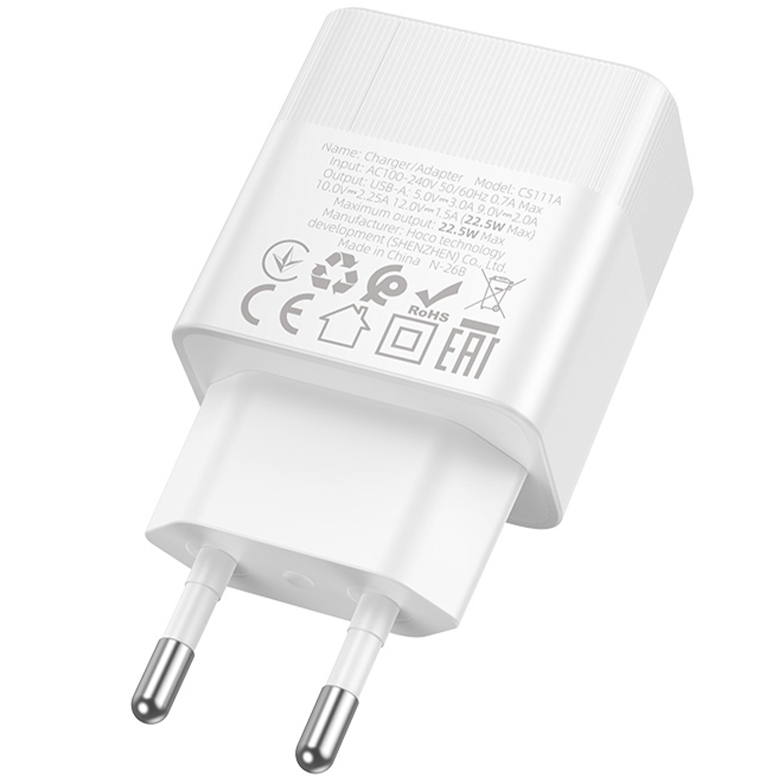 СЗУ Hoco CS111A Lounge PD22.5W (1USB-C), White 2, купить оптом с доставкой