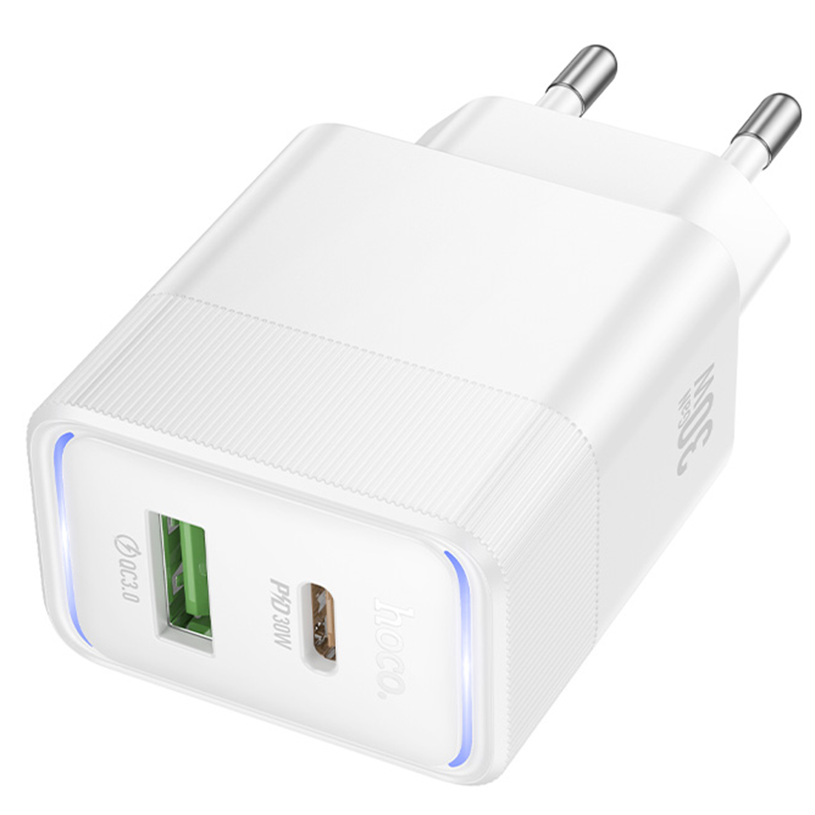 СЗУ Hoco CS112A Lounge PD30W+QC3.0 (1USB-A/1C), White 2, купить оптом с доставкой