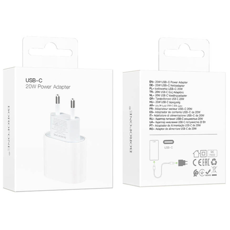 СЗУ Borofone BA100A Original PD20W (1USB-C) на картинке №2