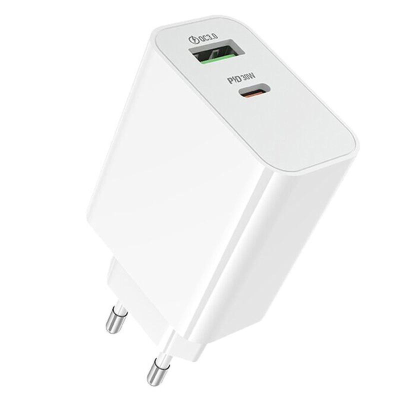 СЗУ Borofone BA108A Stellar PD30W+QC3.0 (1USB-A/1C) на картинке №1