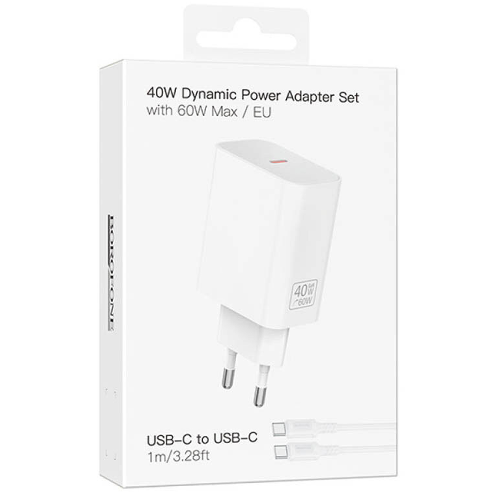 СЗУ Borofone BA109A Star PD40W (1USB-C) + кабель Type-C to Type-C, White 1, купить оптом с доставкой