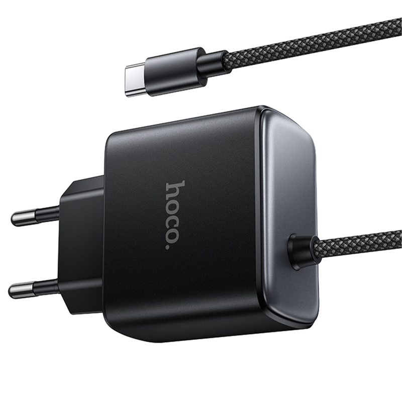 СЗУ Hoco C163A New PD25W (1USB-C) + встроенный кабель Type-C на картинке №4
