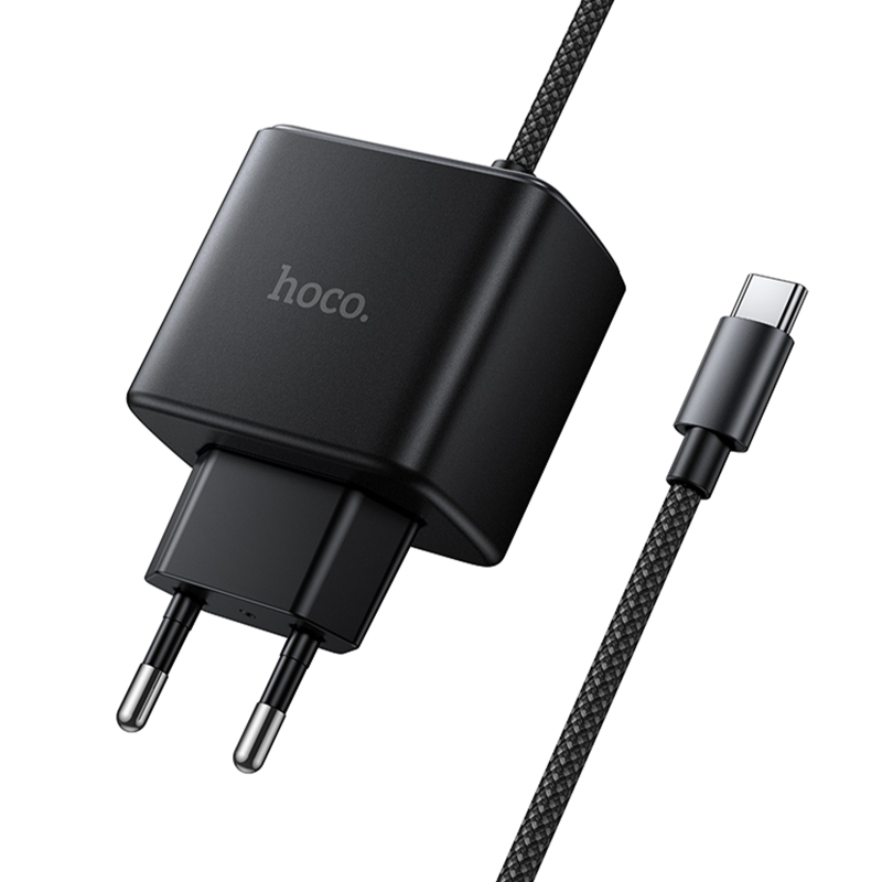 СЗУ Hoco C163A New PD25W (1USB-C) + встроенный кабель Type-C на картинке №5