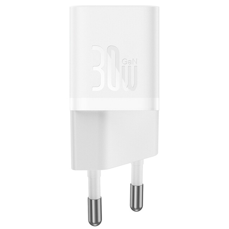 Уцінка МЗП Baseus GaN5 Fast Charger (mini) PD30W (1USB-C) (CCGN070), Пошкоджена упаковка / White 1, купити оптом з доставкою