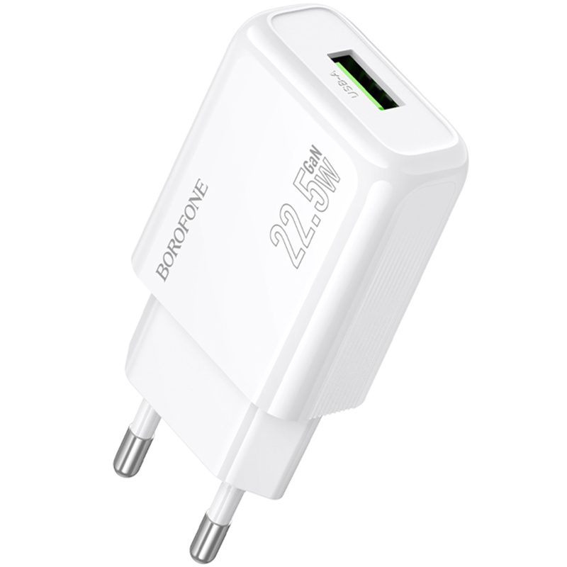 СЗУ Borofone BAS91A Cloud QC3.0 22.5W (1USB-A), купить оптом с доставкой
