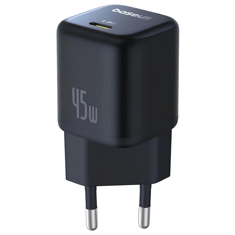 МЗП Baseus EnerFill FN22 Fast Charger PD45W (1USB-C) (E01233), Cosmic Black, купити оптом з доставкою