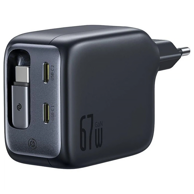 МЗП Baseus EnerCore CJ11 PD67W with retractable cable (3USB-C) (E0121E), купити оптом з доставкою