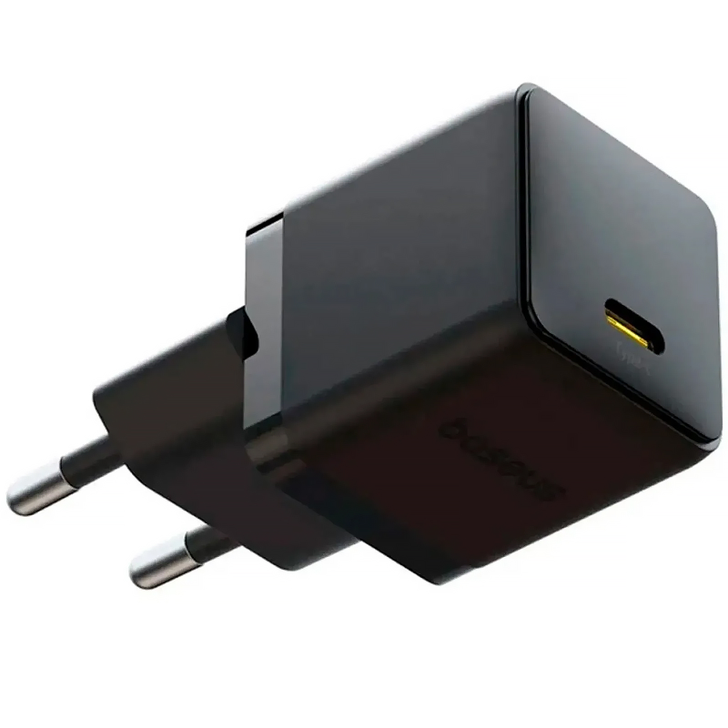 МЗП Baseus Palm Fast Charger 20W (1USB-C) + кабель Type-C to Lightning (E01164), Cluster Black 1, купити оптом з доставкою