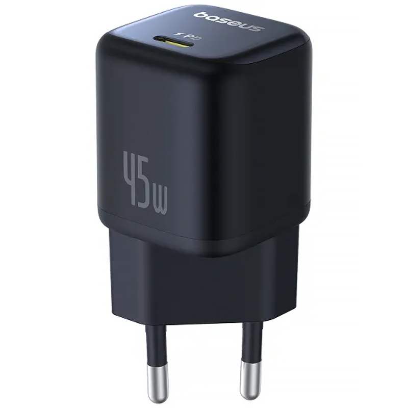 МЗП Baseus PicoGo GaN Fast Charger 45W (1USB-C) (P10176800), Cosmic Black, купити оптом з доставкою