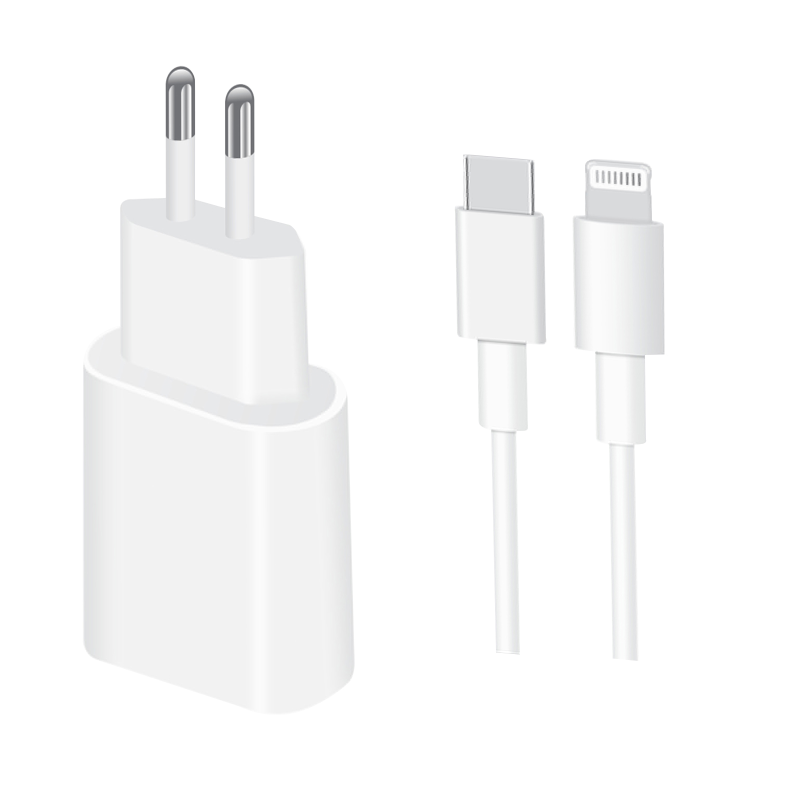 МЗП Amaya AC20CL PD20W (1USB-C) + кабель Type-C to Lightning, купити оптом з доставкою