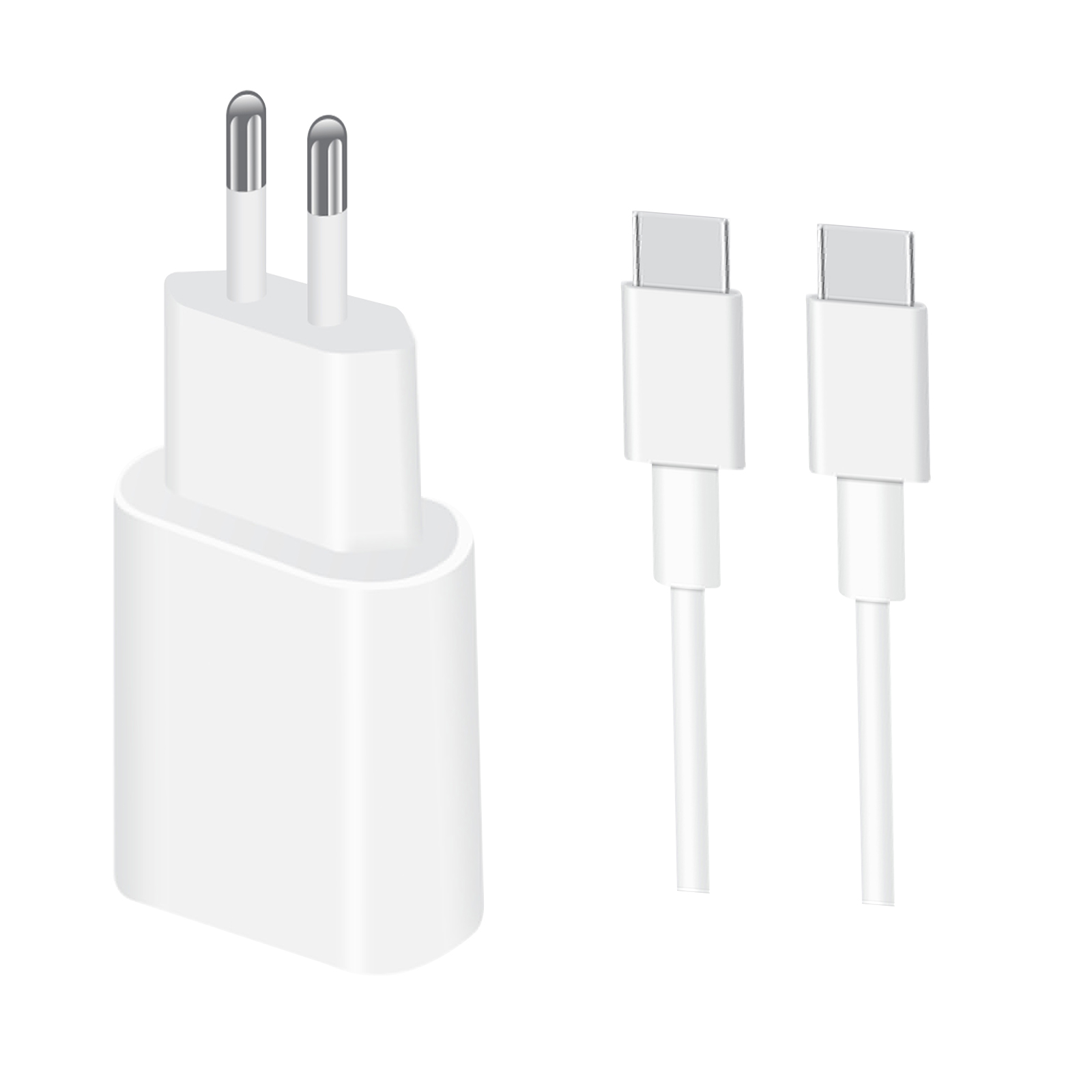 СЗУ Amaya AC35CC PD35W (1USB-C) + кабель Type-C to Type-C, White, купить оптом с доставкой