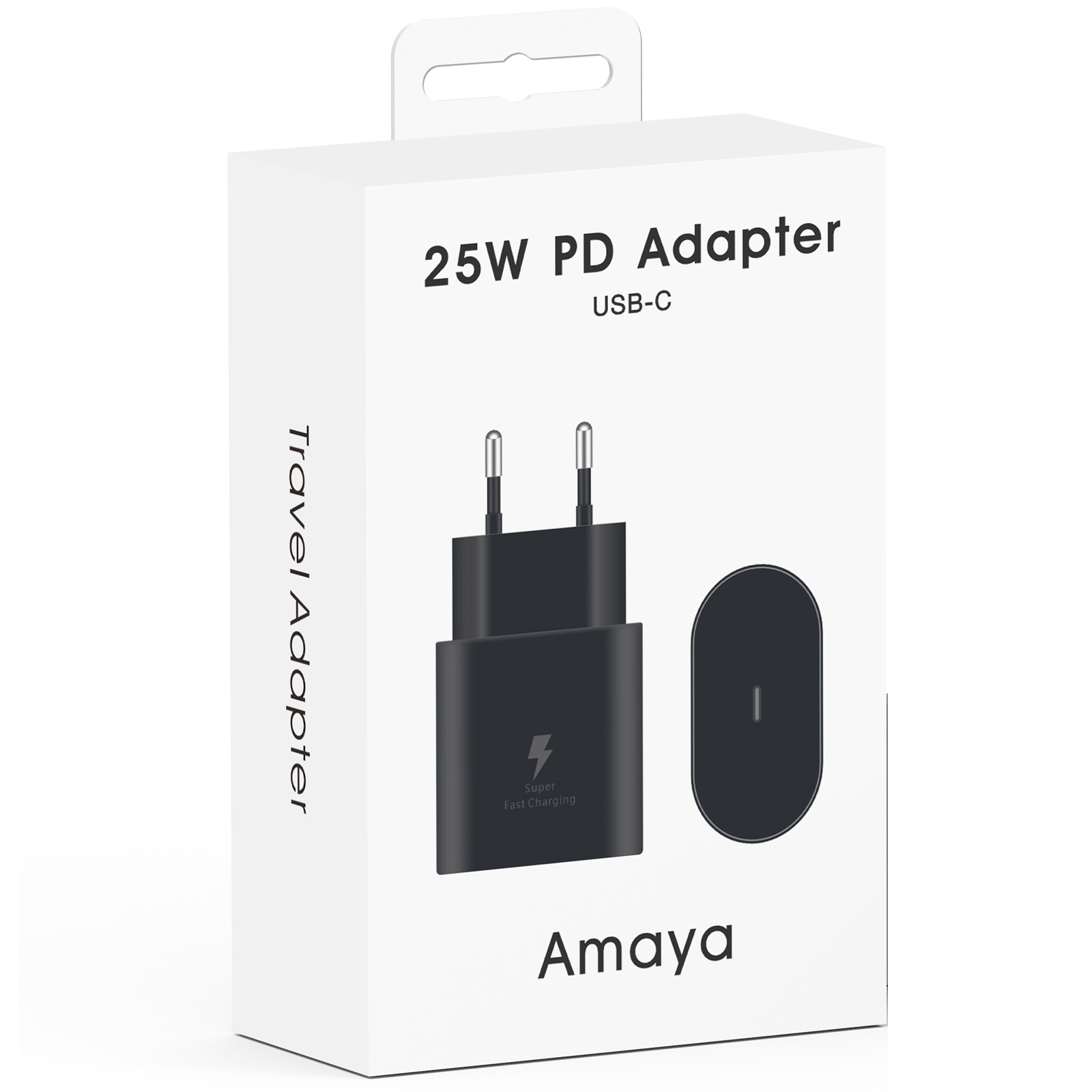 МЗП Amaya SC25 PD25W (1USB-C), Black 1, купити оптом з доставкою