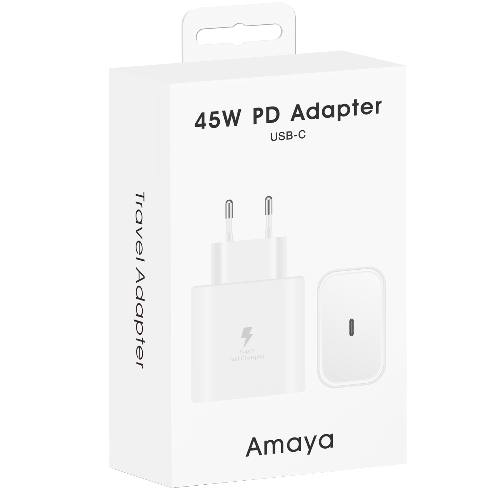 СЗУ Amaya SC45 PD45W (1USB-C), White 1, купить оптом с доставкой
