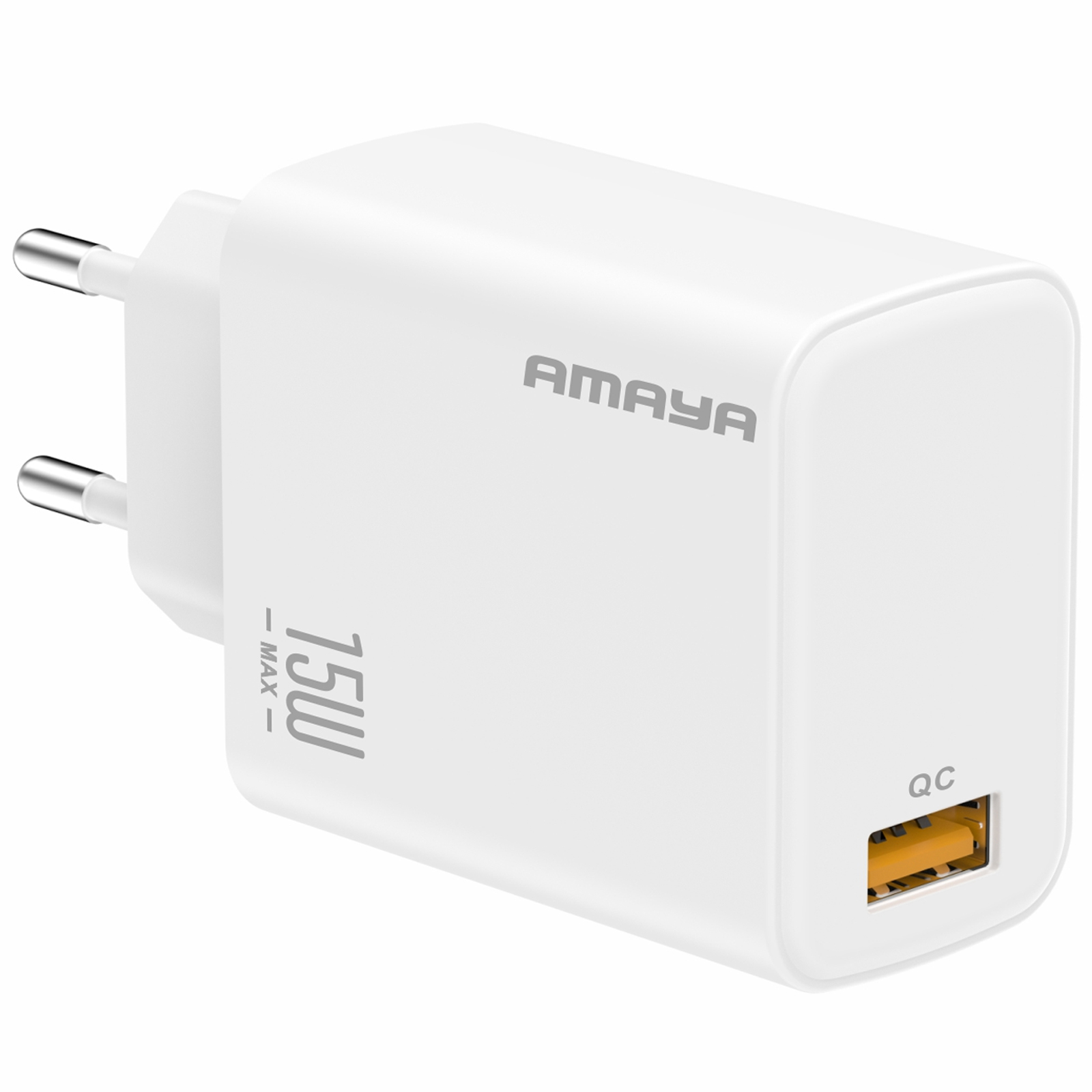 МЗП Amaya E219S QC3.0 15W (1USB-A), White, купити оптом з доставкою
