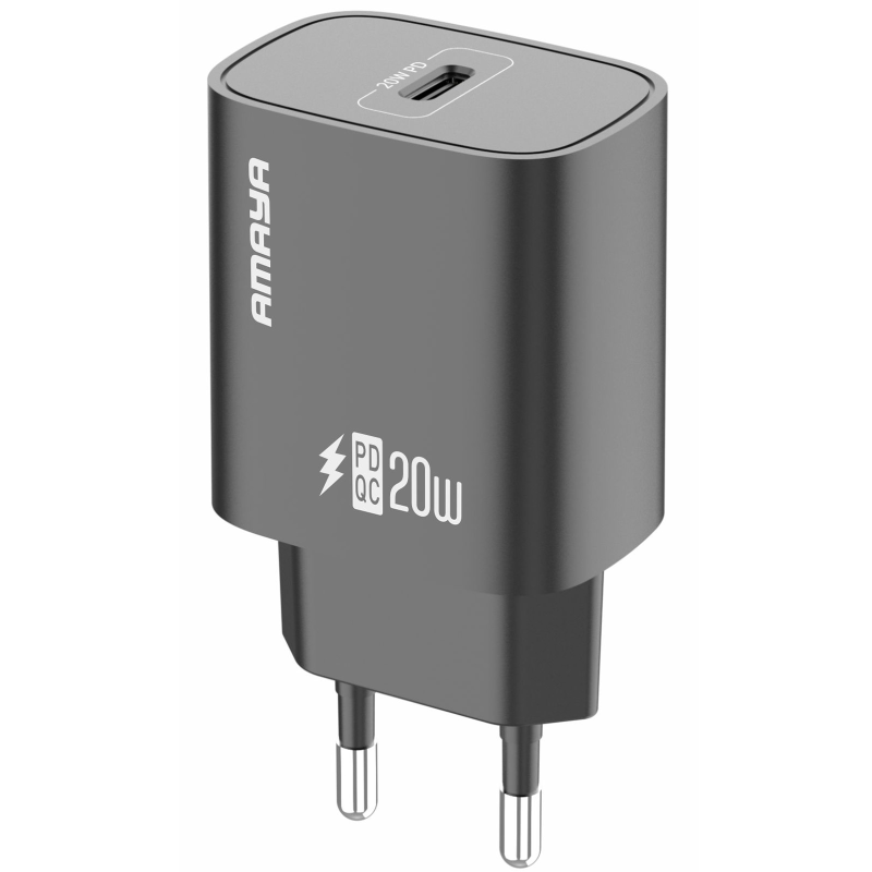СЗУ Amaya E75D PD20W (1USB-C), Black, купить оптом с доставкой