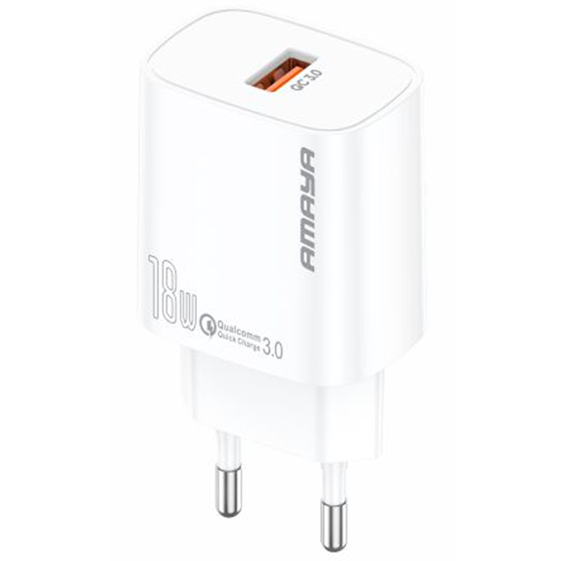 СЗУ Amaya E60S QC3.0 18W (1USB-A), купить оптом с доставкой