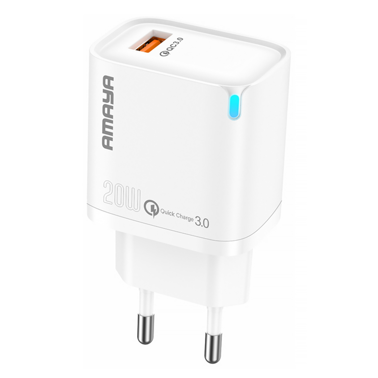 Уцінка МЗП Amaya E212S QC3.0 20W (1USB-A), М'ята упаковка / White, купити оптом з доставкою