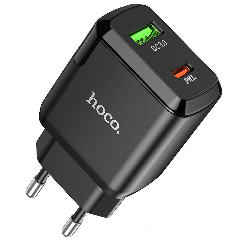 МЗП Hoco N5 Favor 20W PD+QC3.0 (1USB/1Type-C/3A) дивитися фото №2