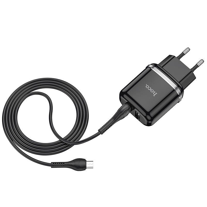 МЗП Hoco N4 (2USB/2.4A) + MicroUSB дивитися фото №3