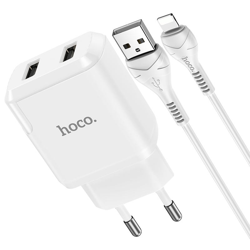 МЗП HOCO N7 (2USB/2,1A) + USB - Lightning дивитися фото №2