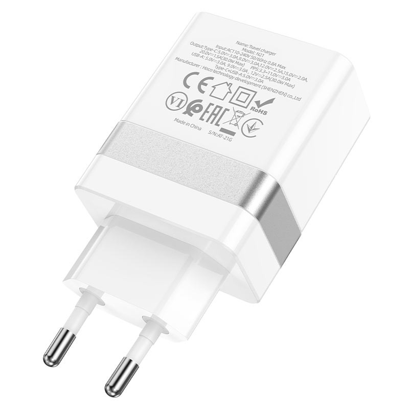 МЗП Hoco N21 Topspeed PD30W+QC3.0 (1USB/1Type-C/3A) дивитися фото №3