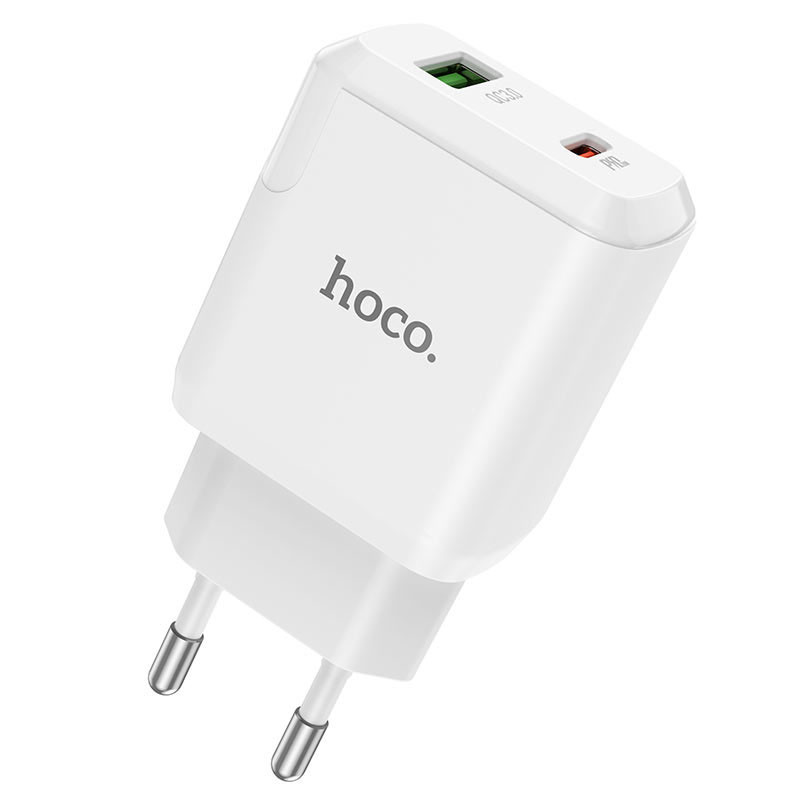 МЗП Hoco N5 Favor 20W PD+QC3.0 (1USB/1Type-C/3A) дивитися фото №1