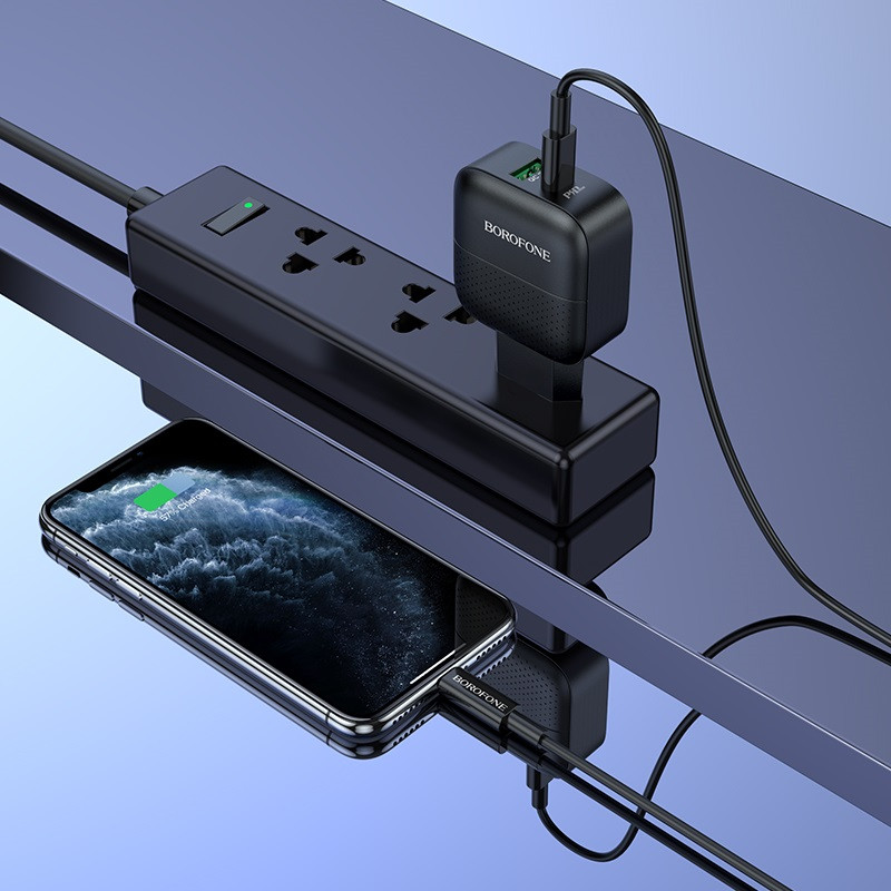 МЗП Borofone BA46A PD 18W+QC3.0 (1USB/1Type-C/3A) дивитися фото №3