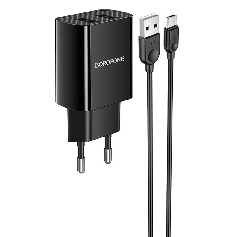 МЗП Borofone BA53A Powerway (2USB/2.1A) + Type-C дивитися фото №1