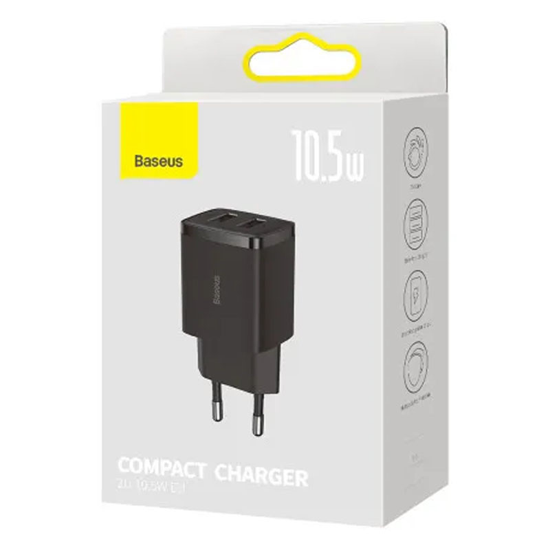 МЗП Baseus Compact 10.5W (2USB) (CCXJ01) дивитися фото №3