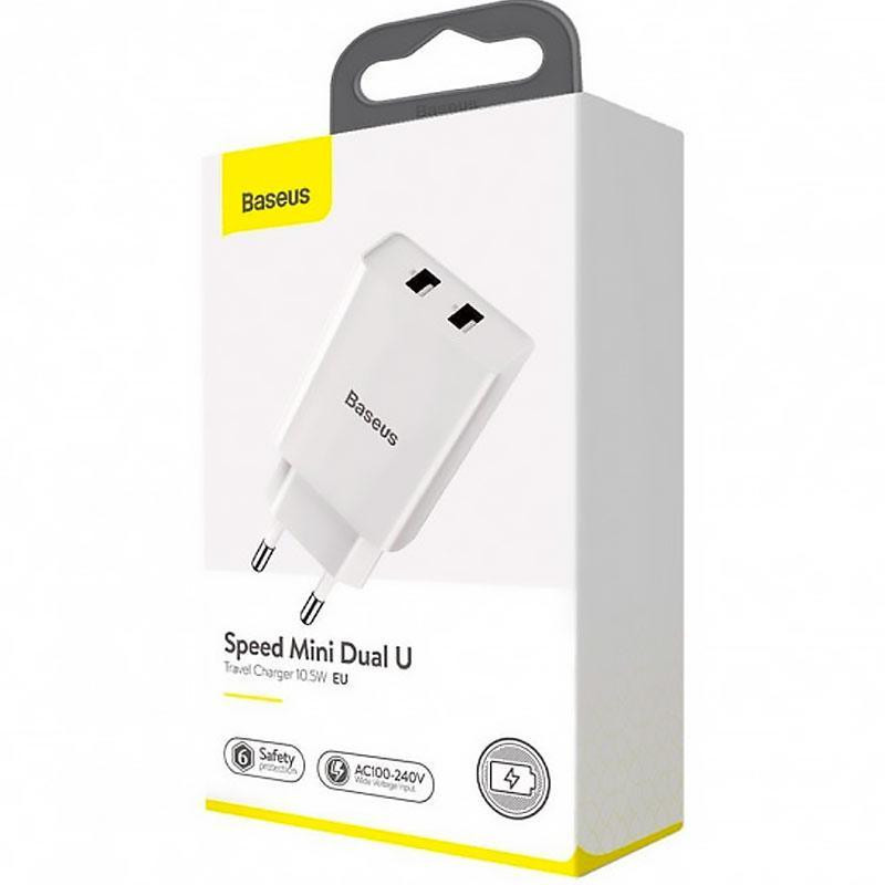 МЗП Baseus Compact 10.5W (2USB) (CCXJ01) дивитися фото №3