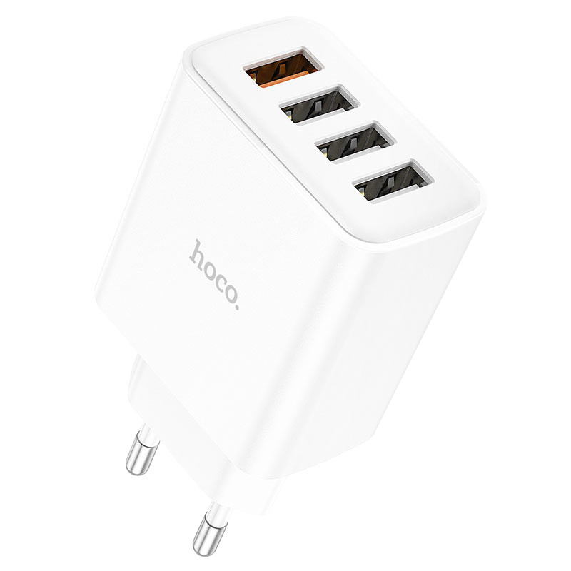 СЗУ Hoco C102A Fuerza QC3.0 (4USB-A), купить оптом с доставкой