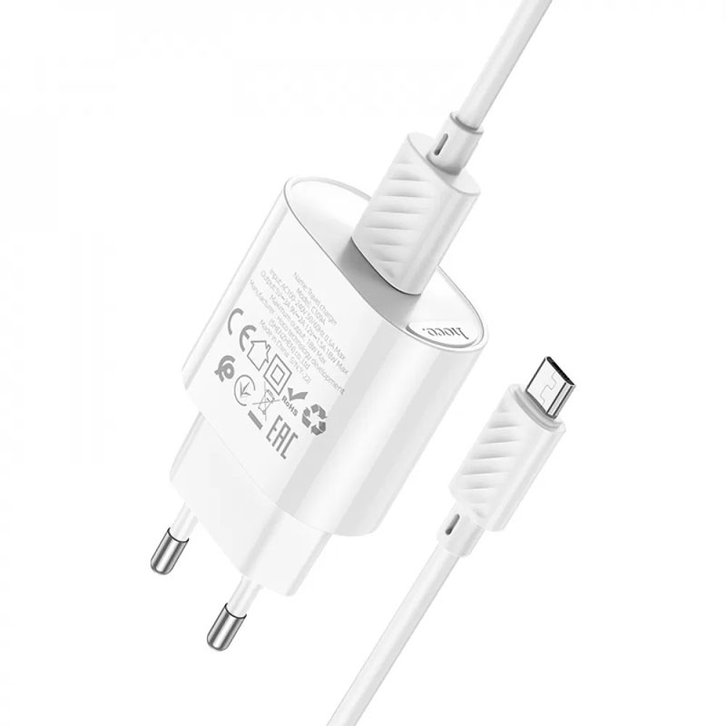 МЗП Hoco C109A Fighter QC3.0 18W (1USB-A) + кабель USB to MicroUSB на малюнкі №2