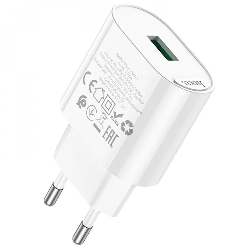 МЗП Hoco C109A Fighter QC3.0 18W (1USB-A) на малюнкі №2