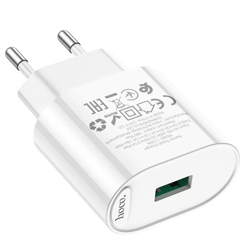 МЗП Hoco C109A Fighter QC3.0 18W (1USB-A) на малюнкі №4