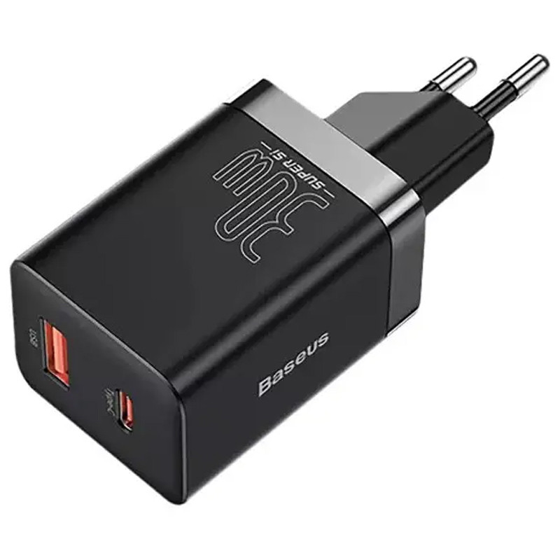 МЗП Baseus Super Si Pro Quick Charger 30W (1USB-A/1C) (CCSUPP-E) на малюнкі №1