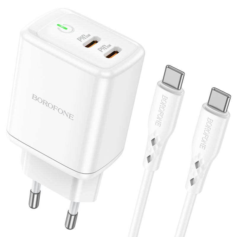 МЗП Borofone BN9 PD35W (2Type-C) + Type-C to Type-C дивитися фото №1