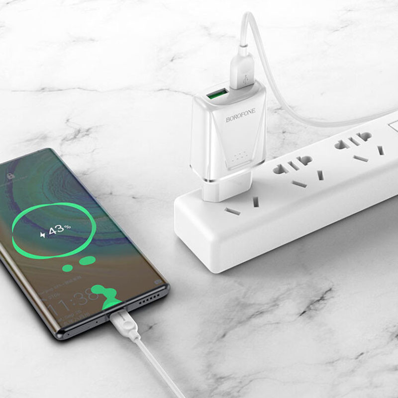 МЗП Borofone BA54A Wide road QC3.0 (2USB) + Type-C дивитися фото №4