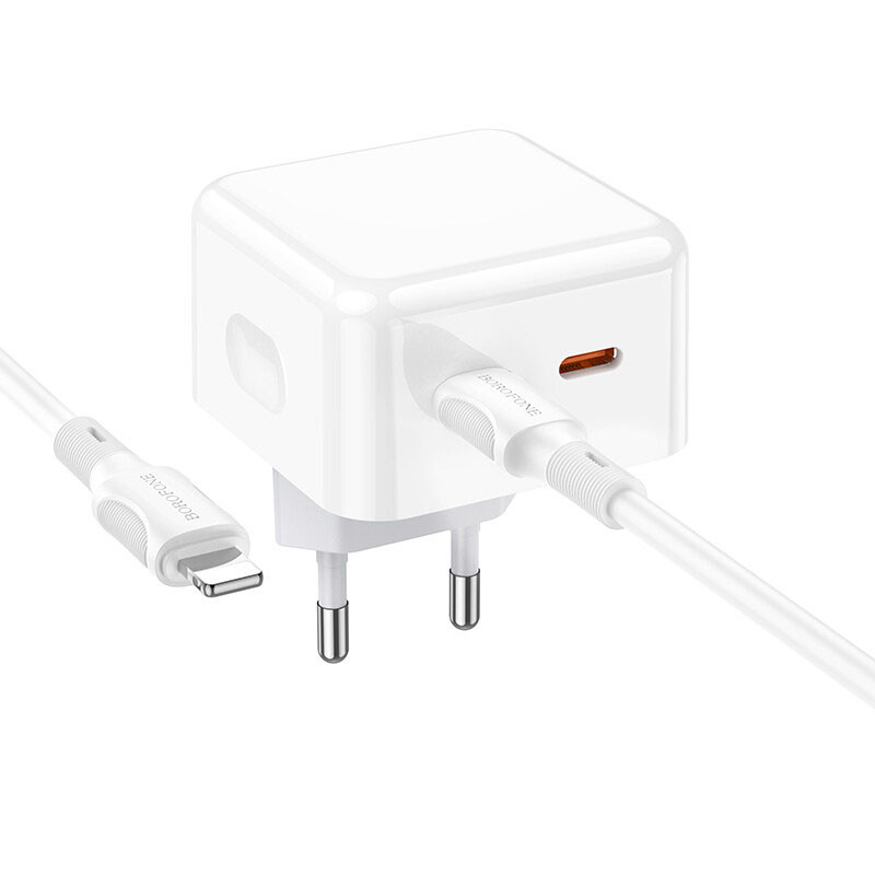 МЗП Borofone BA76A Source PD35W (2Type-C) + Type-C to Lightning Зображення №3 МЗП Borofone BA76A Source PD35W (2Type-C) + Type-C to Lightning дивитися фото №3