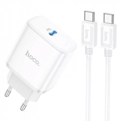 СЗУ Hoco C104A PD20W (1USB-C) + кабель Type-C to Type-C