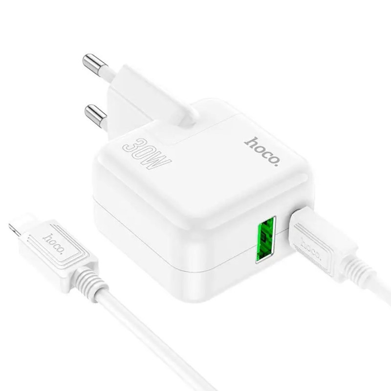 МЗП Hoco C111A PD 30W+QC3.0 Type-C to Lightning Зображення №3 МЗП Hoco C111A PD 30W+QC3.0 Type-C to Lightning дивитися фото №3