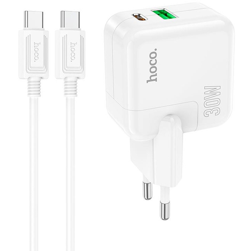 МЗП Hoco C111A PD 30W+QC3.0 Type-C to Type-C дивитися фото №1