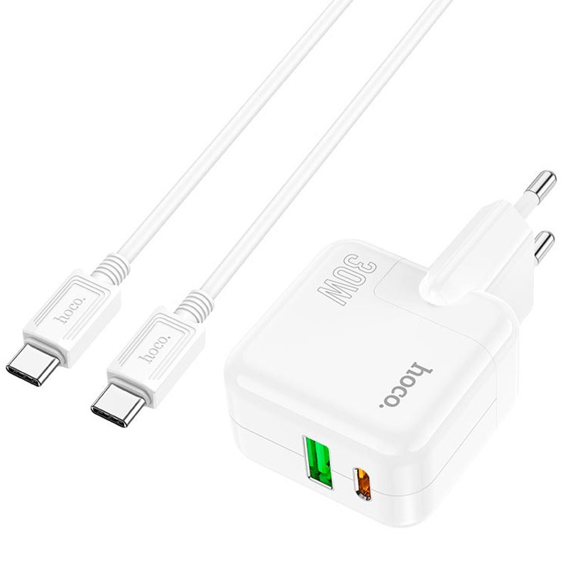 МЗП Hoco C111A PD 30W+QC3.0 Type-C to Type-C дивитися фото №3