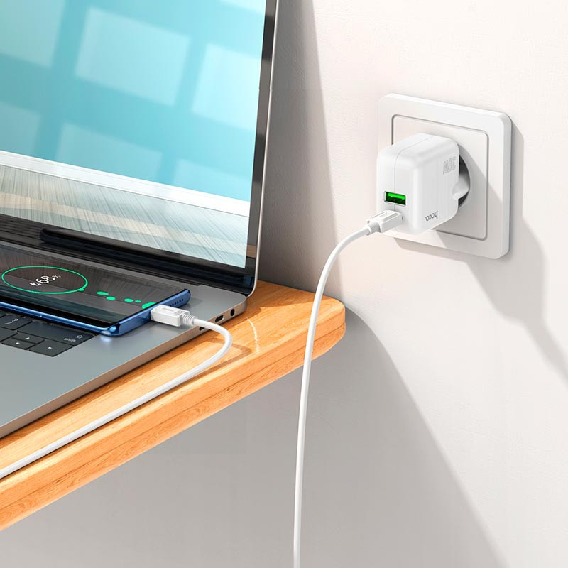 МЗП Hoco C111A PD 30W+QC3.0 Type-C to Type-C дивитися фото №7