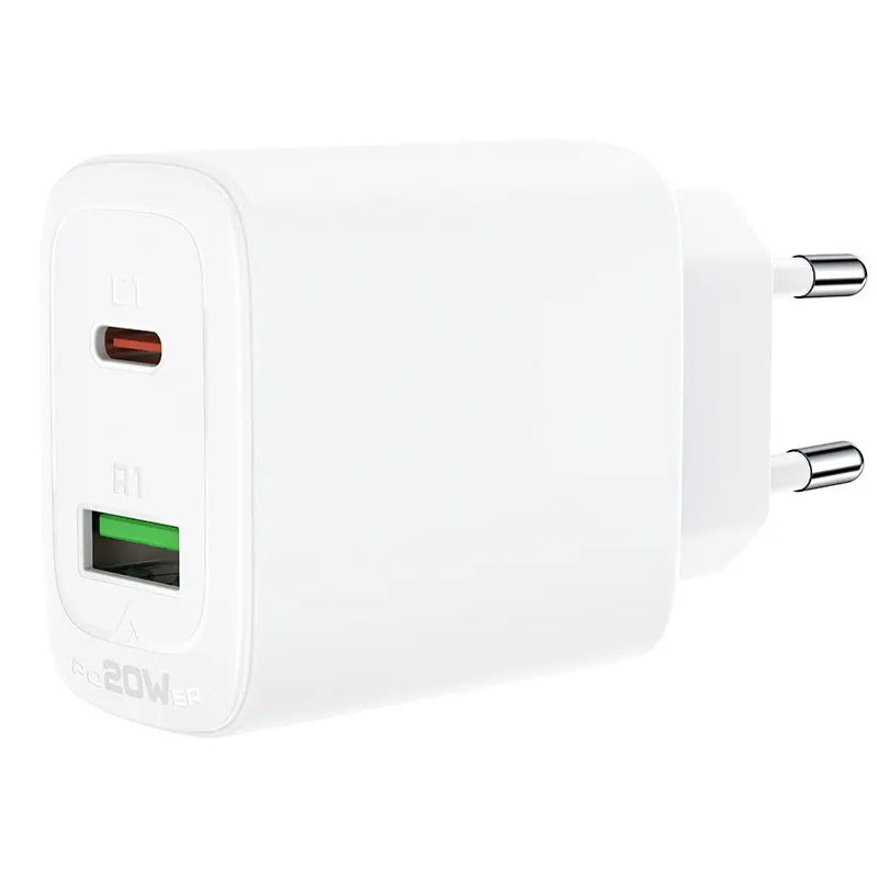 МЗП Acefast A25 PD20W (USB-C+USB-A) dual port дивитися фото №2