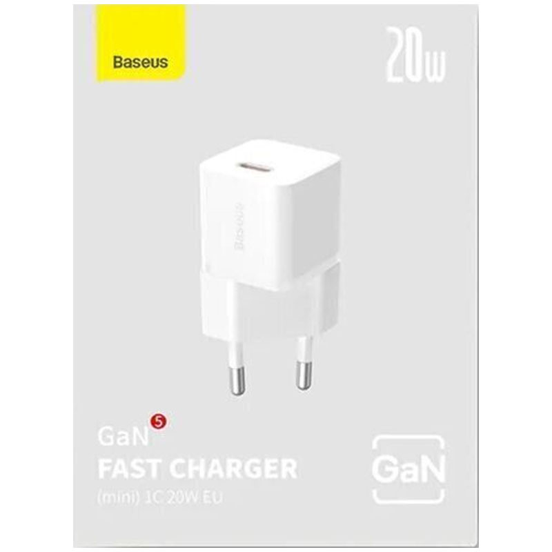 МЗП Baseus GaN5 Fast Charger (mini) PD20W (1USB-C) (CCGN05010) на малюнкі №5