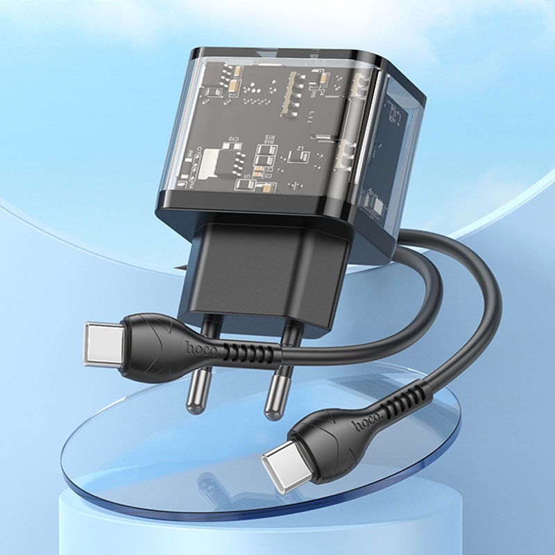 МЗП Hoco N34 Dazzling PD20W+QC3.0 + Type-C to Type-C дивитися фото №5